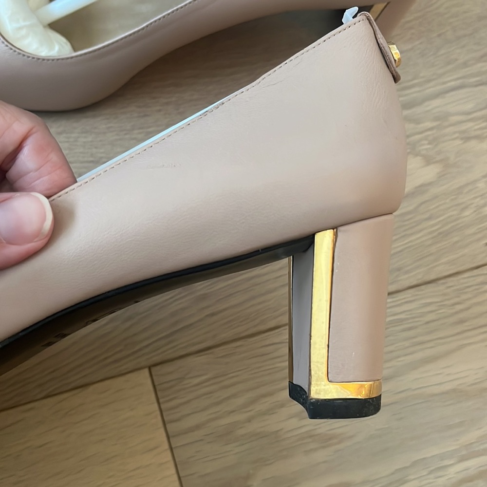 Stuart Weitzman Pump Block 75 In Color Adobe Napp… - image 6